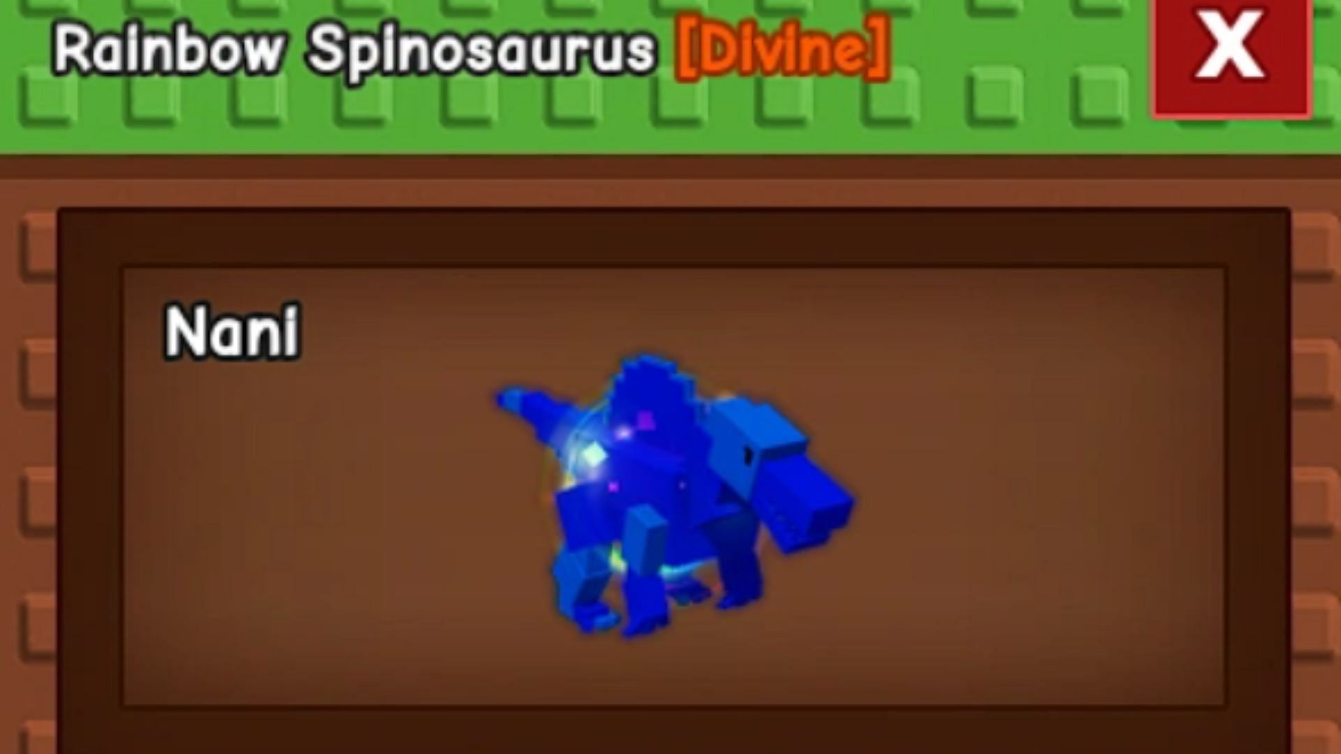 A Rainbow Spinosaurus (Image via Roblox||GAG Fandom)